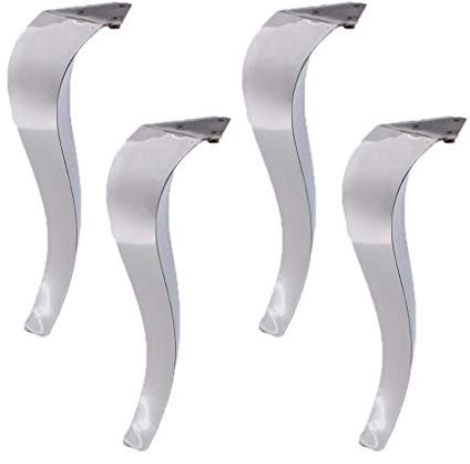 Möbelbeine Metall Tischbeine Möbelfüße Edelstahl Füße Ersatz Möbelerhöhungen Beine Nordic Style Couchbeine Sofa Schreibtisch Beine Bett Schränke Erhöhung 4pcs