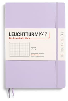 LEUCHTTURM1917 368153 Notizbuch Composition (B5), Softcover, 123 nummerierte Seiten, Lilac, Dotted