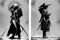 IUNTWEIE Japan Samurai Porträt Bilder Bushido Japanische Krieger Leinwandbilder Wandkunst Schwarzweiss Poster für Wohnzimmer Schlafzimmer Dekor ohne Rahmen (2x80x120cm)