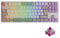 Akko 5087B Plus RGB Gaming Keyboard, 3 Modes (BT5.0/2.4Ghz/Type C) TKL Keyboard, ISO Nordic Layout, with Swappable Linear Mechanical Switch, Cherry PBT Keycap, Programmable (9009, Wine Red)