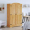 LAPOOH Wardrobe Mexican Pine Corona Range 2 Doors,Bedroom Wardrobe,Wardrobe Storage Organiser(SPU:243732)