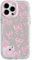 NITITOP Compatible with iPhone 13 Pro Max Case Cute Mirror Bow Love Heart Pattern for Women Girls Ribbon Design Shockproof Silver Protective Phone Cover - Pink Bow