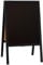 Kreidetafel NYBORG Schwarz 91 x 50cm Aufsteller Holz