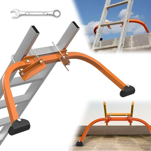 VONLX Ladder Stabilizer Accessory for Roof Gutter, Wing Span Wall Ladder Standoff, roof Ladder stabilizer Easily attaches with U Bolt, Stabilized Support, Sturdy and Durable, 375 lbs Weight Rating