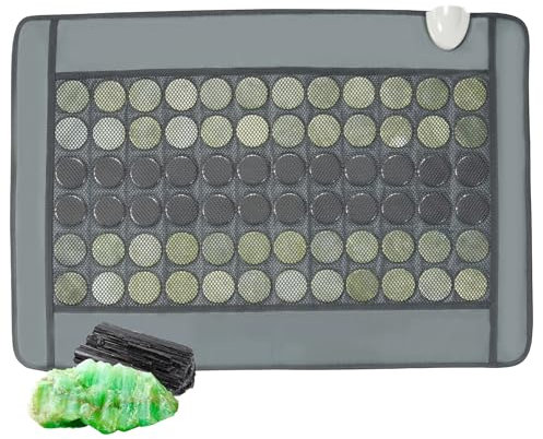 VEVOR Ferninfrarot-Heizkissen, Heizkissen aus 48 Naturjade- und 24 Turmalinsteinen zur Linderung von Rückenschmerzen, 103–159 ℉ Infrarot-Heizkissen mit Smart-Controller und automatischer Abschaltung
