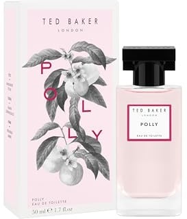 Ted Baker Floret Polly EDT, peach and mandarin top notes with jasmine and honeysuckle base notes, glass bottle, Polly fragrance, 50ml
