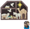 Jesus Puzzle, Kinder, Krippe, Weihnachten, Holzpuzzle, Weihnachtsdekoration, Skulptur für Heimdekoration, Erwachsene, Kinder, Kinder