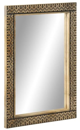 LXYZWRW Juego de muebles, muebles de baño, espejo de baño, 50 x 70 cm, madera maciza de mango y cristal