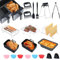 Ninja Heißluftfritteuse Zubehör - Airfryer Zubehör für Heißluftfritteusen Ninja Foodi AF400EU AF300EU AF500EU,7.6L-9.5L Silikonform,BPA-frei,Dual Zone Ninja Airfryer Zubehör