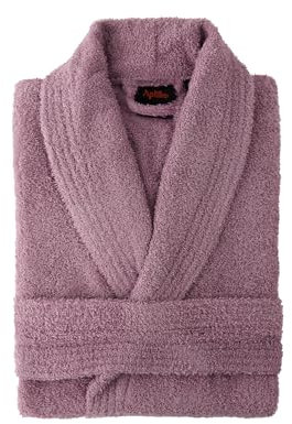 Top Towel Elegant-Accappatoio per Donna e Uomo 100% Cotone, 500 g/m² -Opzione con o Senza Cappuccio-Morbido e Assorbente per Doccia, Spa e Piscina, Viola, M Unisex-Adulto
