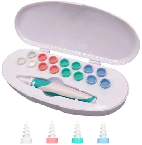 Ear Wax Remover Tool with 16 Tips – Safe & Effective Ear Cleaning, Soft Silicone Earwax Remover for Adults & Kids, Gentle and Comfortable for Ear Care