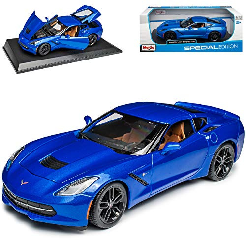 Chevrol. Chevy Corvette C7 Stingray Coupe Blau Z51 Ab 2013 1/18 Modell Auto