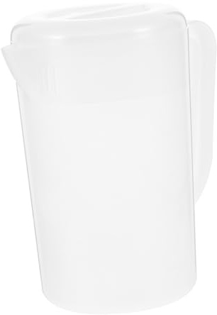 VICASKY Pichet à Eau Réutilisable en Plastique 2000 Ml, pour Boissons Froides ou Chaudes, Poignée, pour Réfrigérateur et Maison