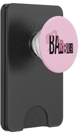 Logo Barbie Mixte Noir et Rose PopSockets PopWallet pour MagSafe