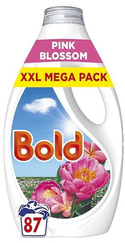 Bold Washing Liquid Laundry Detergent 87 Washes, 2.697l, First Day of Spring, Outdoor Freshness that Lasts and Lasts with Build in Stain Remover and Lenor Freshness