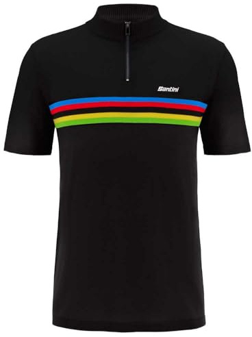 Santini UCI World Champion Short Sleeve Polo L