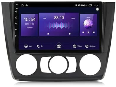 Pantalla Radio para BMW 1 Series 2008-2012 Android 15 9 Pulgadas Multimedia Pantalla con BT GPS WiFi Radio Backup Camera para, 8 Core 6G+128G