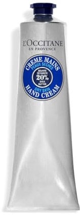 L’Occitane Shea Butter Hand Cream 150ml, Hand Cream for Very Dry Hands, Luxury Hand Cream for Moisturised Hands, 20% Fair Trade Shea Butter