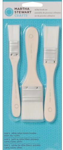 Plaid Enterprises Inc. Martha Stewart Utility Pinsel, Set von 3