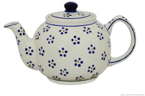 Original Bunzlauer Keramik Teekanne - 1.0 Liter - Original Bunzlauer Keramik im Dekor 1