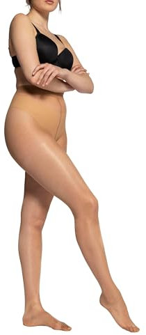 Ulla Popken Damen Satin-sheers-strumpfhose Strumpfhose, Teint, 48-50 EU