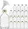Viva Haushaltswaren Lot de 20 Mini Bouteilles en Verre avec Bouchons à vis pour 20 ML + Entonnoir Ø 5 cm