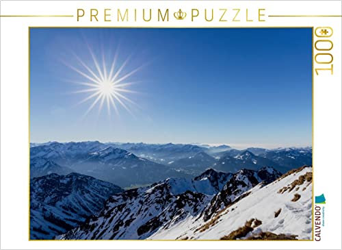 CALVENDO Puzzle Blick vom Nebelhorn 1000 Teile Puzzle quer | 1000 Teile Lege-Größe 64 x 48 cm Foto-Puzzle für glückliche Stunden