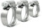 2 x High Grade Worm Drive Jubilee Hose Clamps, 12mm Band W1 Coated Hose Clips [ 50 - 70mm ]