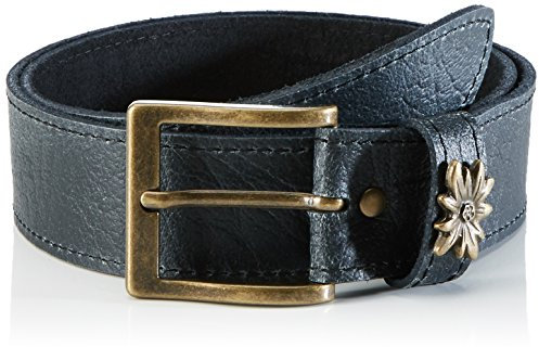 Werner Trachten Unisex Trachtengürtel Gürtel, Schwarz (Schwarz Pull Up Rl 310), 100