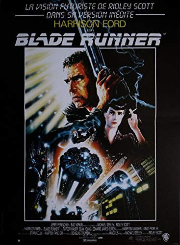 Blade Runner R1990 Ridley Scott Harrison Ford Kino Poster, klein, 53 x 40 cm