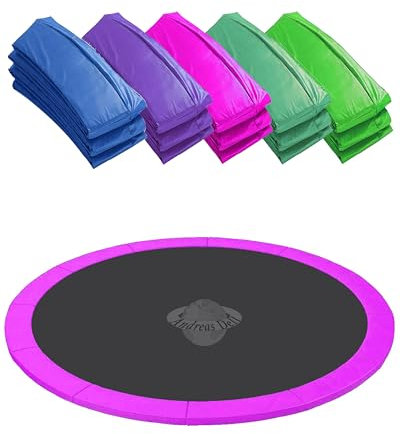 Andreas Dell Randabdeckung Federabdeckung Randschutz Schutz für Trampolin, Größe: Ø 460 cm, Farbe: Pink