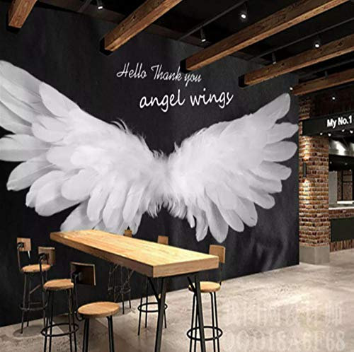 Fototapete 3D Engelsflügel Vlies Wand Tapete Wandbilder Moderne Wanddeko Für Wohnzimmer Schlafzimmer Büro Flur Dekoration 300CMx210CM