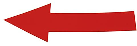 Karl Dahm Markierungspfeile für Fotos, 10 Stück, rot I Wiederverwendbare Pfeile zum Markieren von Rissen, Löchern oder anderen Mängeln I Ideal für Gutachter & Fliesenleger – 11059