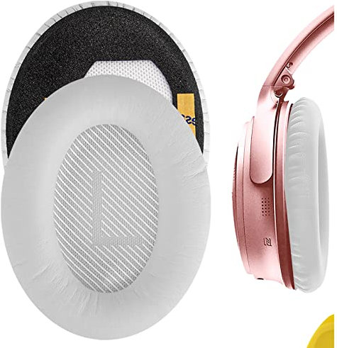 Geekria Almohadillas de repuesto QuickFit para auriculares Bose QCSE, QC45, QC35, QC35 ii, QC35 II Gaming, QC15 QC25, AE2, AE2i, AE2w, SoundTrue, SoundLink AE, almohadillas para auriculares