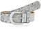 irisaa Damen Gürtel Breiter Nietengürtel im Vintage-Look, Jeansgürtel, Damen Taillengürtel 2020:Silber, Normale Gürtel Größe 80-105:85 CM