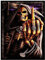 Quadratische Diamanten Gemälde 5D Square Diamond Painting Aufkleber Voll Set Schädel Malerei von Diamanten Stickereizubehör Strassbild Wandkunst Leinwand Kunsthandwerk für Wanddekoration 30 x 40 cm