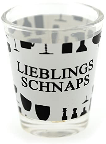 Schnaps-Glas Lieblings Schnaps MOTIV-AUSWAHL 4cl 6x5cm Trink-Sprüche Stamper Shots Pinnchen