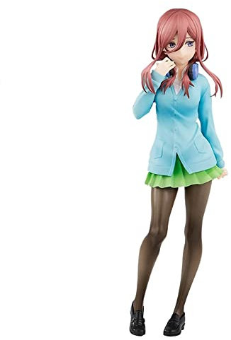 Zhongkaihua Anime The Quintessential Quintuplets Figur, Nakano Miku Action Figure PVC Model Desktop Ornaments Collectable Supplies