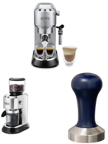 De'Longhi Machine à Café Espresso avec Broyeur Intégré, Moderne, Acier Inoxydable, 15 cm x 15 cm x 15 cm