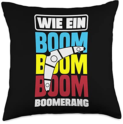 Boomerang Graphic Boomerang Player Boomerang Thrower Sports Throw Pillow