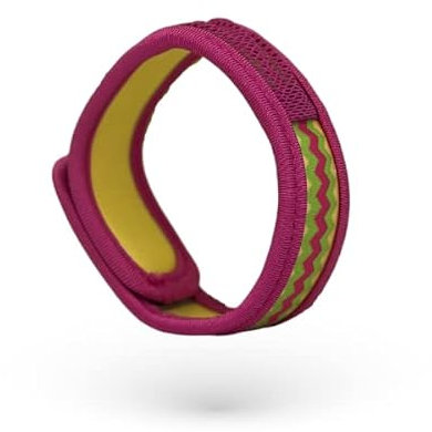 ATC Handels GmbH Para'Kito Anti-Mücken Armband inkl. 2 Pellets für Kinder und Erwachsene - Mückenschutz, Mückenabwehr, Schutz gegen Mücken für Hand- und Fußknöchel, Wellen pink