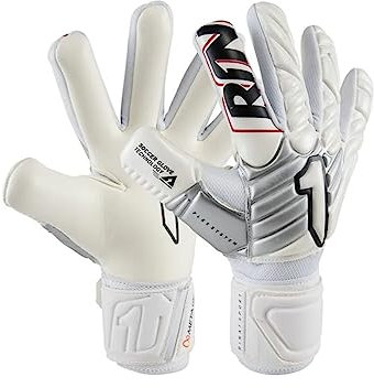 Rinat Torwarthandschuhe Meta GK Semi, Weiß, Erwachsene, Unisex, Größe 9