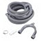 sourcing map Washing Machine Drain Hose Extension Kits 16.4ft Gray for Washing Machine with Elbow and Extension Adapter, U-Bend Hose Holder, 2 Clamps