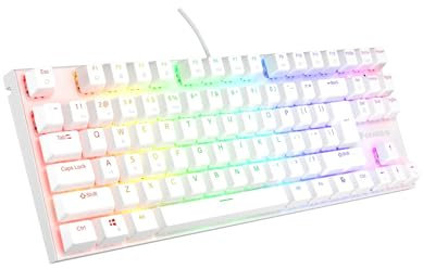 Genesis Teclado (Ingles) MECÁNICO Gaming Thor 303 TKL Blanco EE. UU. RGB