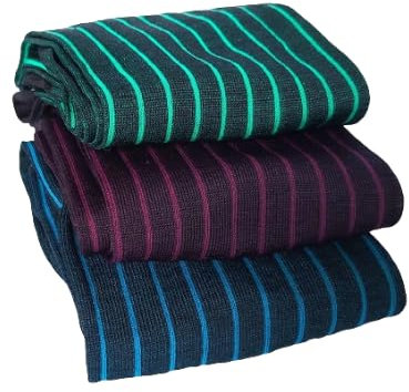 UPGRADE 3STYLE Calze eleganti originali businnes unisex filo di scozia. (12 lungo 3 paia, COL3-3 paia lungo)