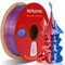 RepRapper Silk Dual Colour PLA Filament 1.75 mm 3D Printer Filament PLA Shiny Filament 1 kg Multiple Colour PLA Filament Dimensional Accuracy +/- 0.03 mm, 1 kg Spool (2.2 lbs) rot/blau
