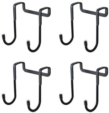 haierdidi Gancho doble para puerta (acero inoxidable, 4 unidades)