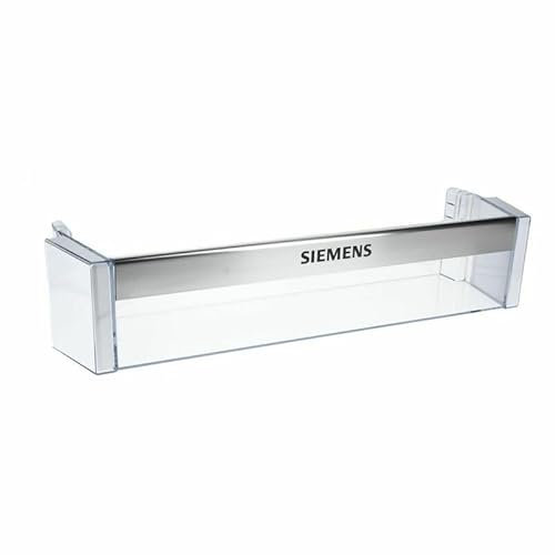 LUTH Premium Profi Parts Compartimento de almacenamiento compatible con Siemens 00745099 - Soporte para botellas (472 x 120 mm, para puerta de frigorífico), color negro