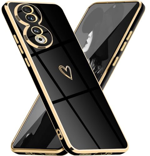 Mkej Cover per Honor 90, Custodia con Protezione Fotocamera, Cover Ultra Sottile ed Elegante in Silicone TPU, Placcatura Phnom Penh Design Covers Antiurto Case