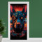 Finest Folia Türfolie 90x200 cm Türtapete Türposter Folie für Tür Wohnzimmer Kinderzimmer Küche Türaufkleber Bad Aufkleber selbstklebend TF03 (23 Robo Dog)